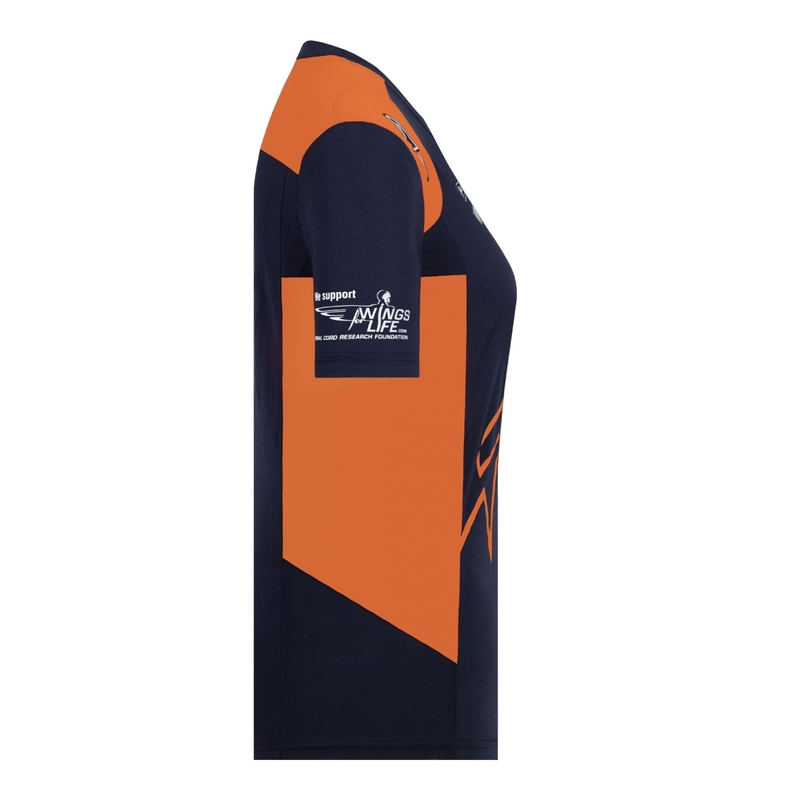 Damska koszulka KTM Red Bull Racing Official Teamline niebiesko-pomarańczowa wyprzedaż