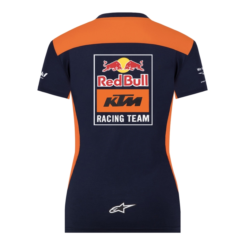Damska koszulka KTM Red Bull Racing Official Teamline niebiesko-pomarańczowa wyprzedaż