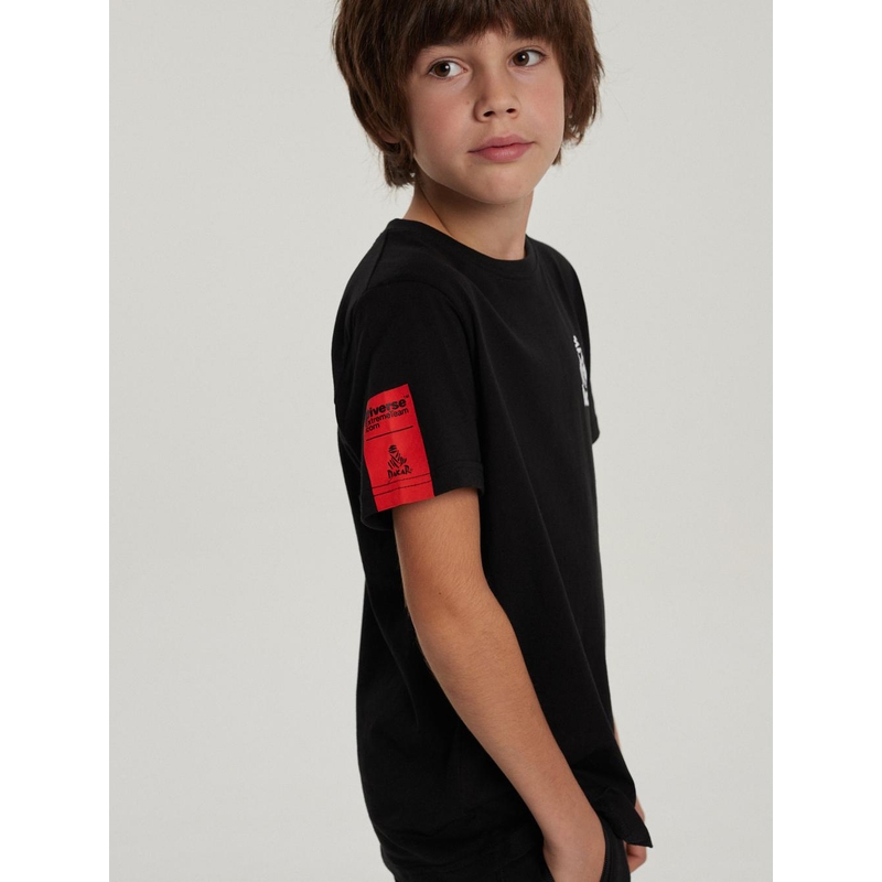Koszulka dziecięca DAKAR DKR KID 322 czarna