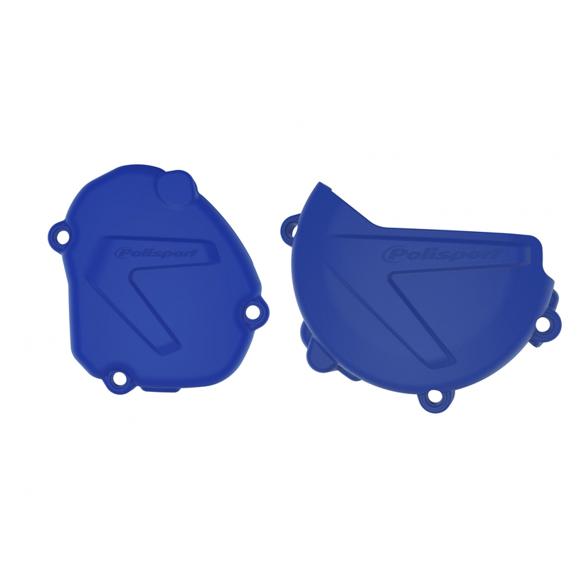 Clutch and ignition cover protector kit POLISPORT Blue