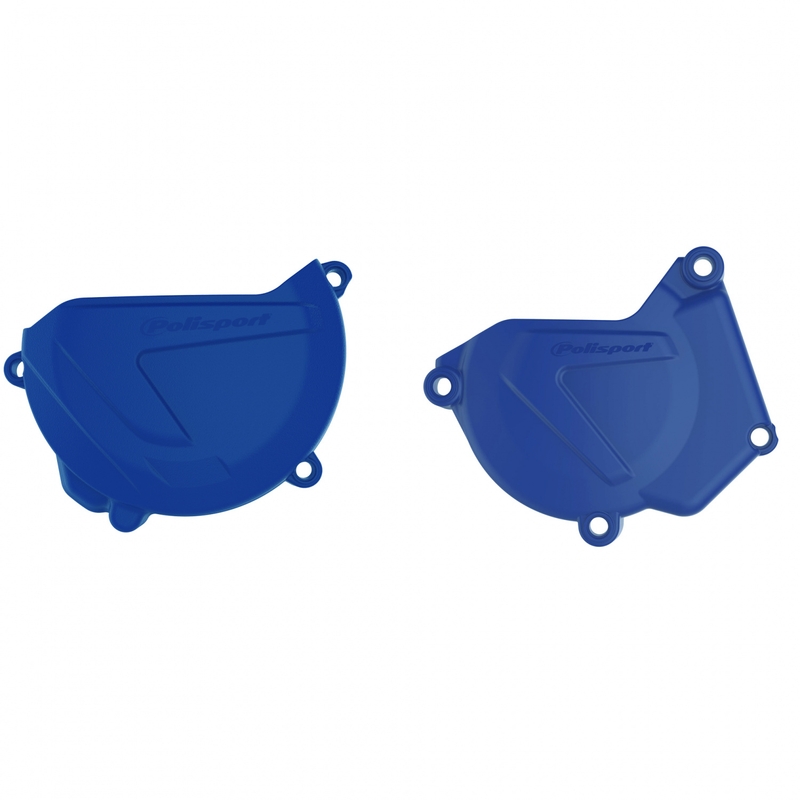 Clutch and ignition cover protector kit POLISPORT Blue