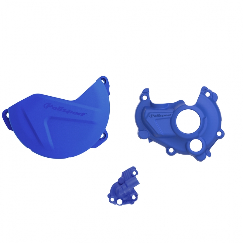 Clutch and ignition cover protector kit POLISPORT Blue
