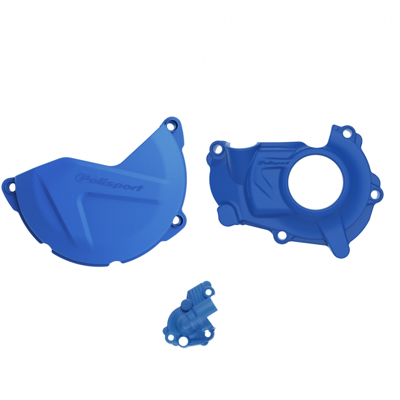Clutch and ignition cover protector kit POLISPORT Blue
