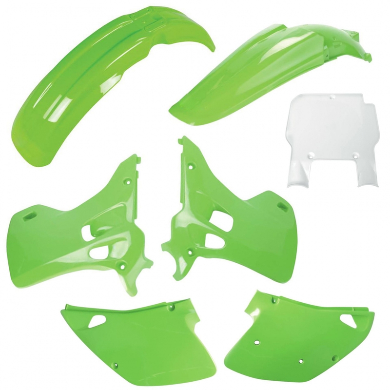 Plastic body kit POLISPORT OEM color for KAWASAKI KX 125 1992, KAWASAKI KX 250 2T 1992