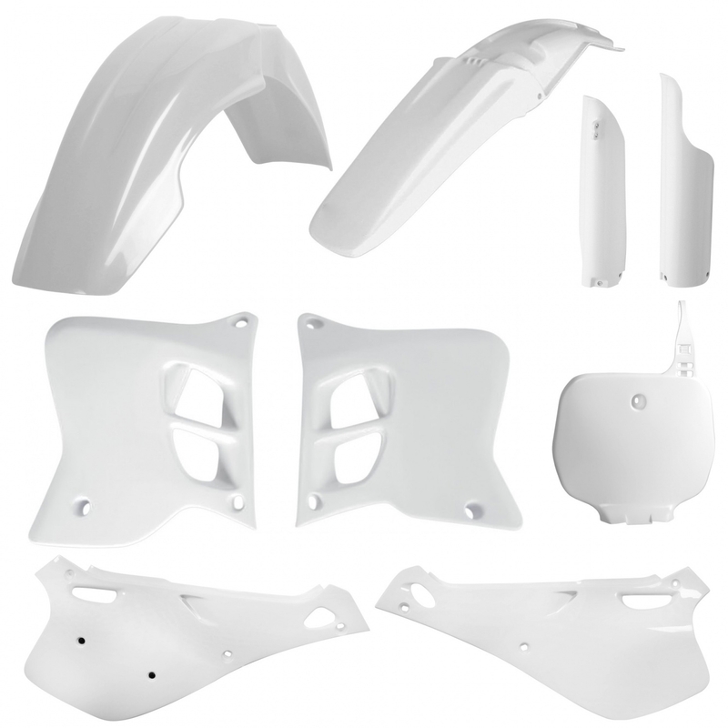 Plastic body kit POLISPORT OEM white for YAMAHA YZ 125 1993-1995, YAMAHA YZ 250 1993-1995