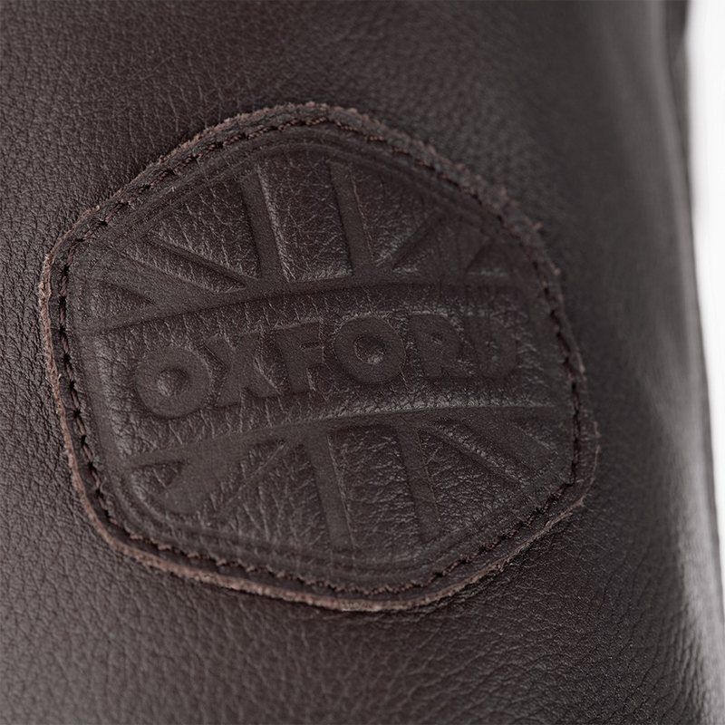 Oxford Walton Brown Leather Motorcycle Jacket wyprzedaż