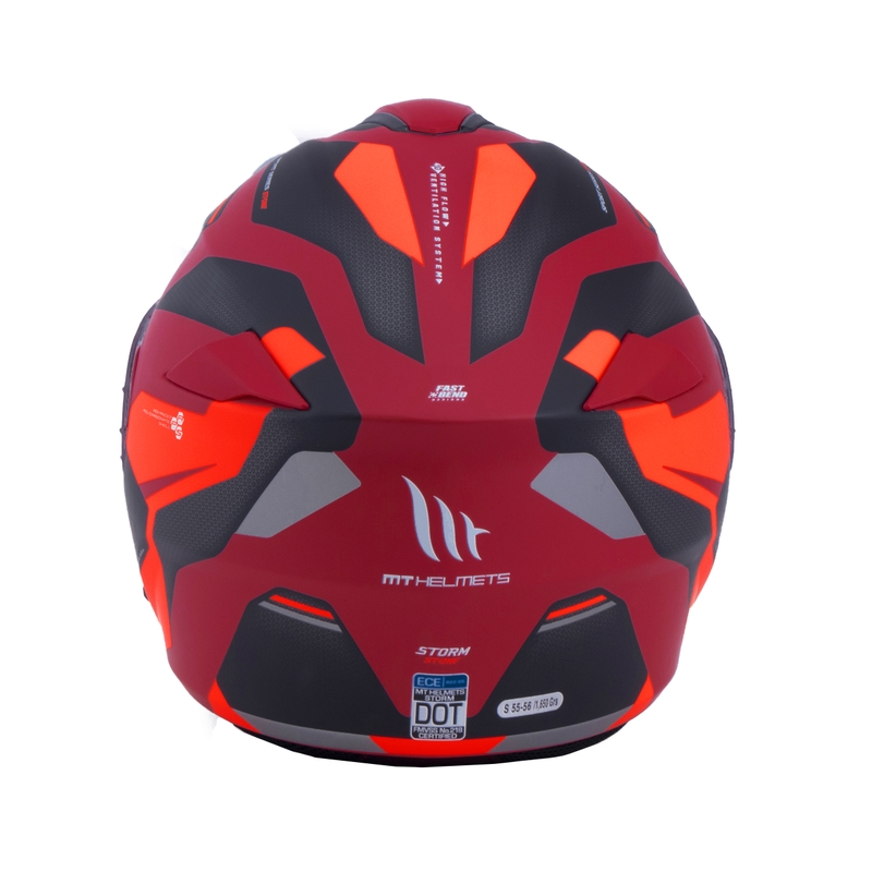 MT Storm ST-ONE kask motocyklowy czerwono-czarny - II. jakość
