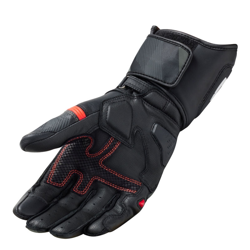 Rękawiczki motocyklowe Revit League 2 czarno-fluo-czerwone