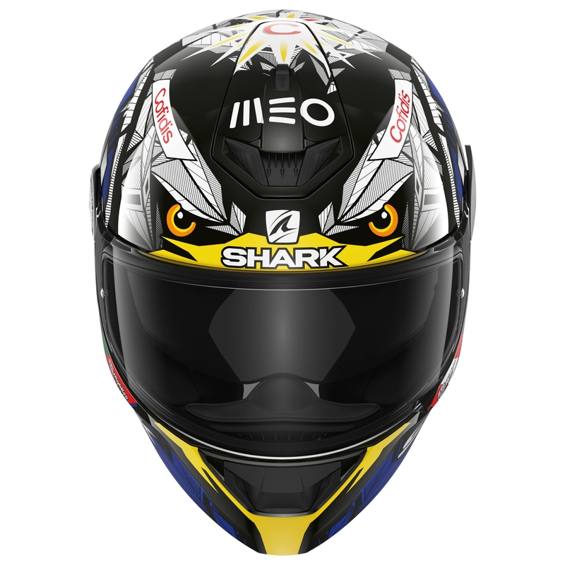 Integralny kask motocyklowy SHARK D-SKWAL 2 Replica Oliveira Falco black-blue-yellow