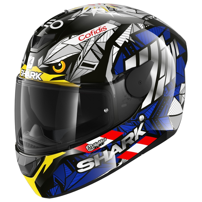 Integralny kask motocyklowy SHARK D-SKWAL 2 Replica Oliveira Falco black-blue-yellow