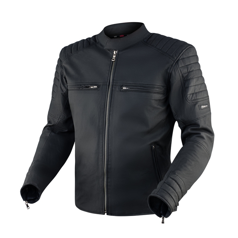 Skórzana kurtka motocyklowa Rebelhorn Hunter Pro czarna wyprzedaż