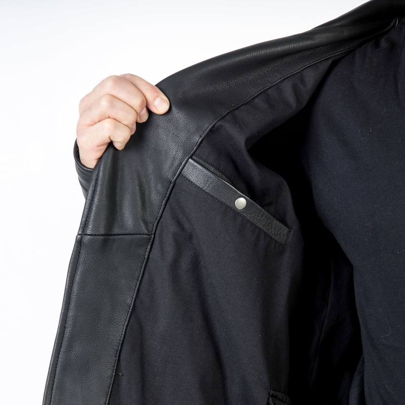Ozone Ramones Modern Black Motorcycle Jacket wyprzedaż