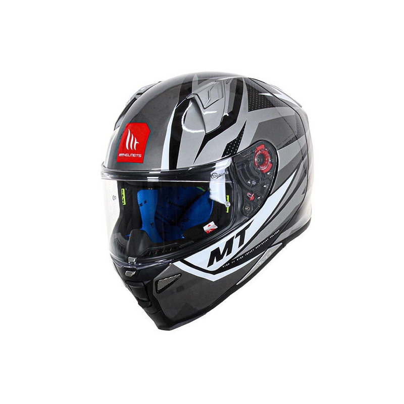Kask motocyklowy integralny MT FF110 Revenge 2 Kley Biało-Szary-Czarny Wyprzedaż