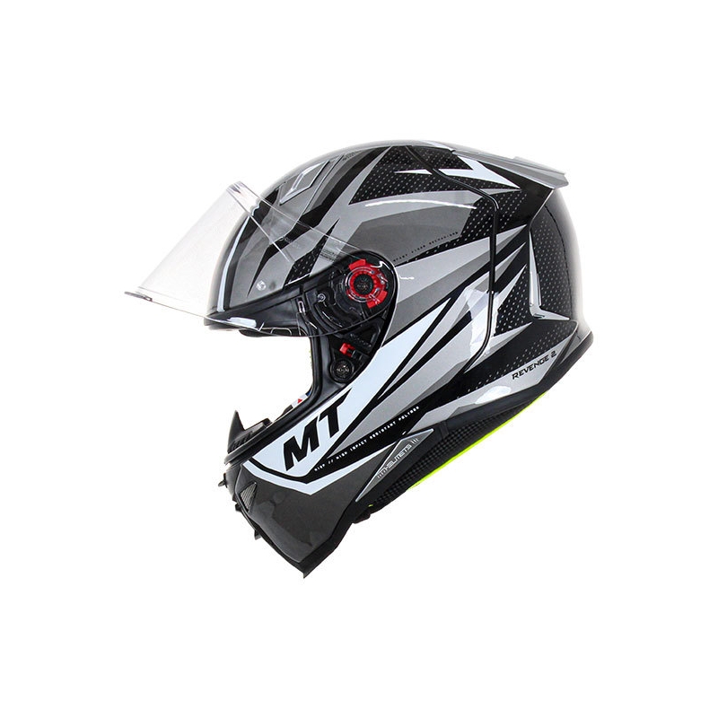 Kask motocyklowy integralny MT FF110 Revenge 2 Kley Biało-Szary-Czarny Wyprzedaż