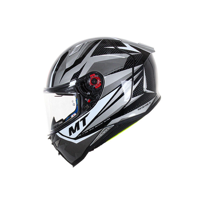 Kask motocyklowy integralny MT FF110 Revenge 2 Kley Biało-Szary-Czarny Wyprzedaż