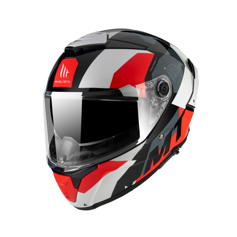 MT FF118SV Thunder 4 SV Fade kask motocyklowy integralny czerwono-biało-szaro-czarny