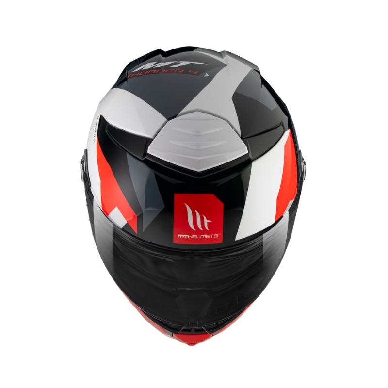 MT FF118SV Thunder 4 SV Fade kask motocyklowy integralny czerwono-biało-szaro-czarny