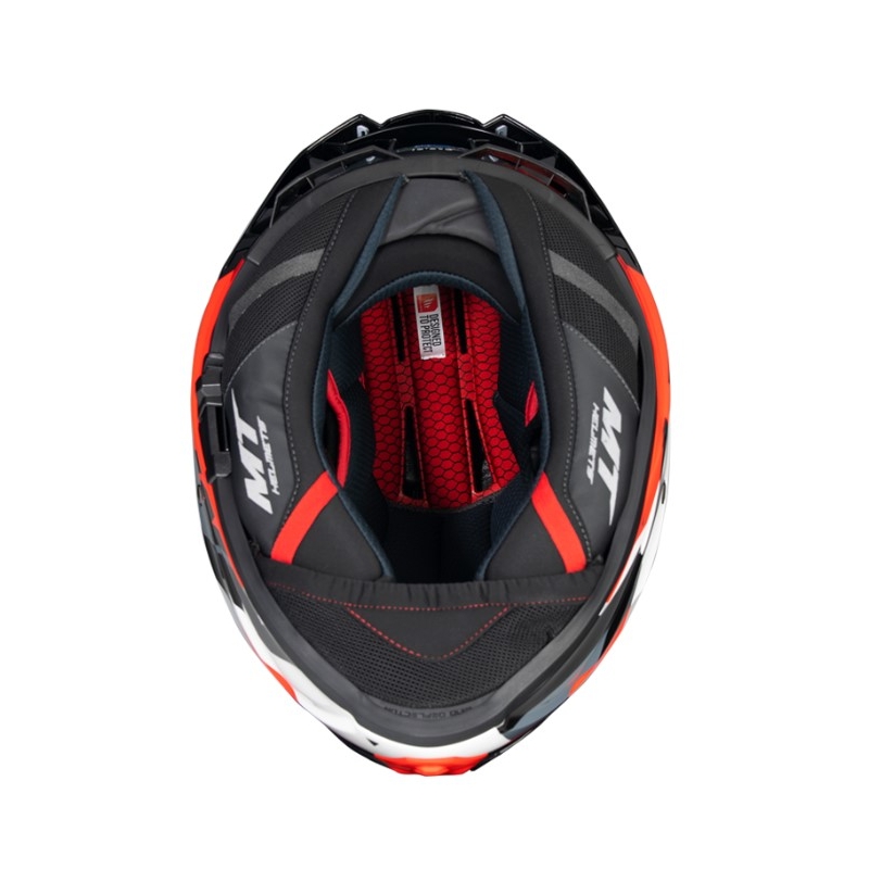 MT FF118SV Thunder 4 SV Fade kask motocyklowy integralny czerwono-biało-szaro-czarny