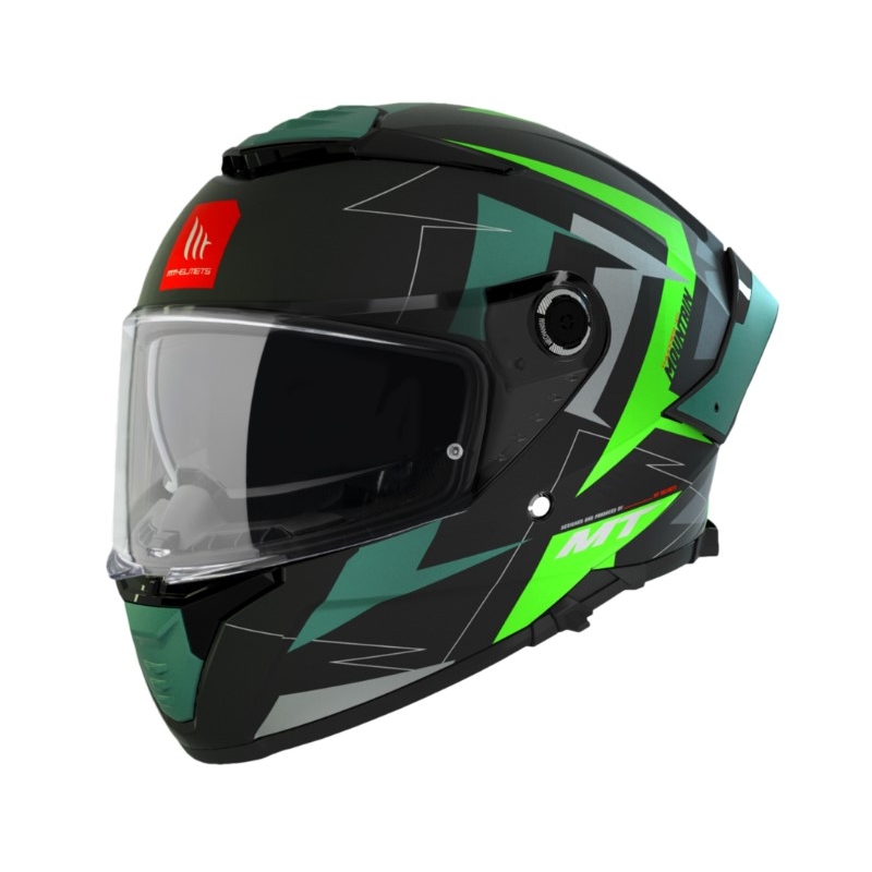 MT FF118SV Thunder 4 SV Mountain B6 kask motocyklowy integralny czarno-zielone wyprzedaż