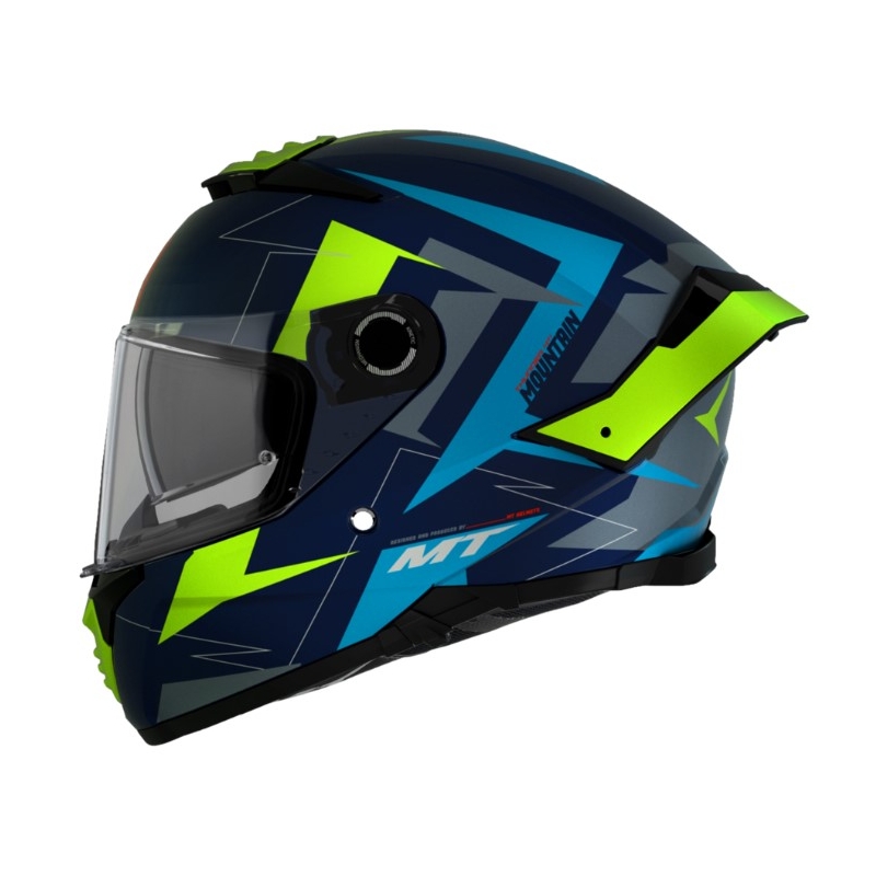 MT FF118SV Thunder 4 SV Mountain C7 kask motocyklowy integralny szaro-zielono-niebieska