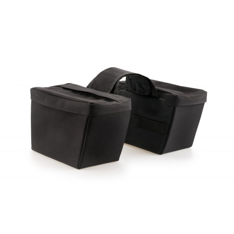Semi-rigid saddlebag CUSTOMACCES ELTON black pair