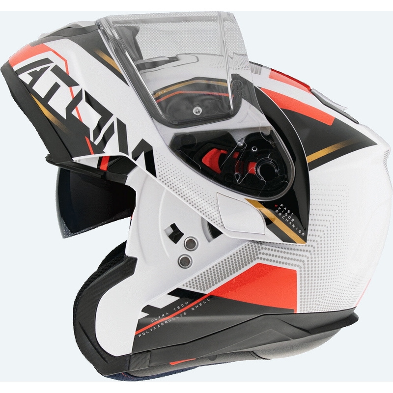 MT Atom SV Quark B5 kask motocyklowy czerwono-czarno-biały
