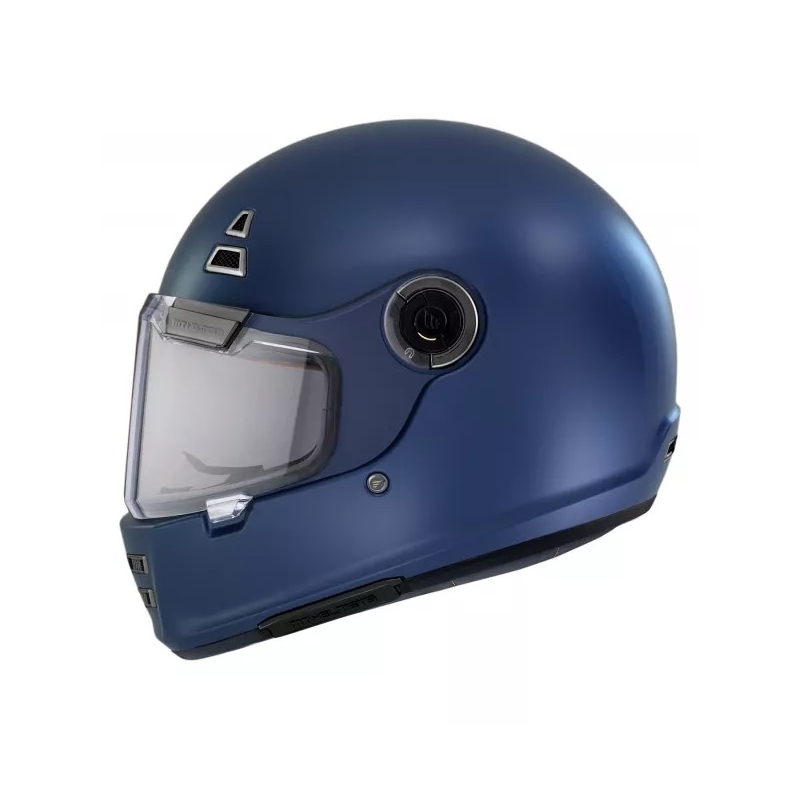 Zintegrowany kask motocyklowy MT Jarama Solid A7 niebieski matowy wyprzedaż