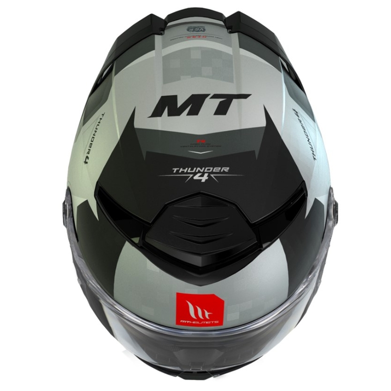 Zintegrowany kask motocyklowy MT Thunder 4 SV Exeo czarno-tytanowy
