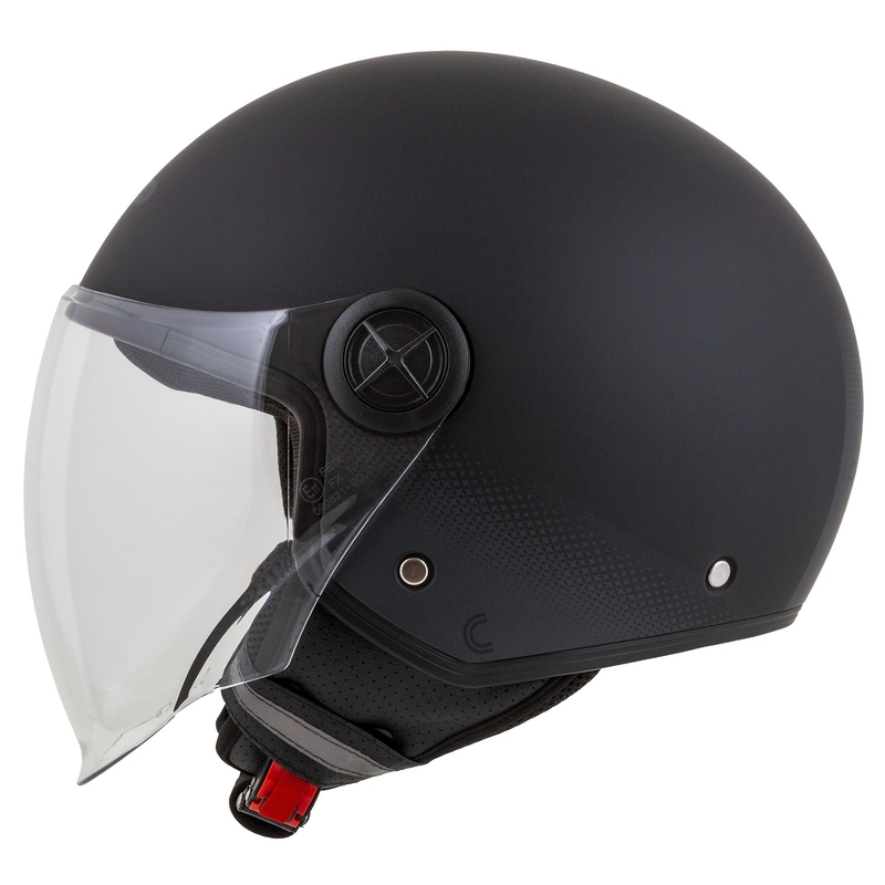 Otwarty kask motocyklowy Cassida Handy czarno-szary