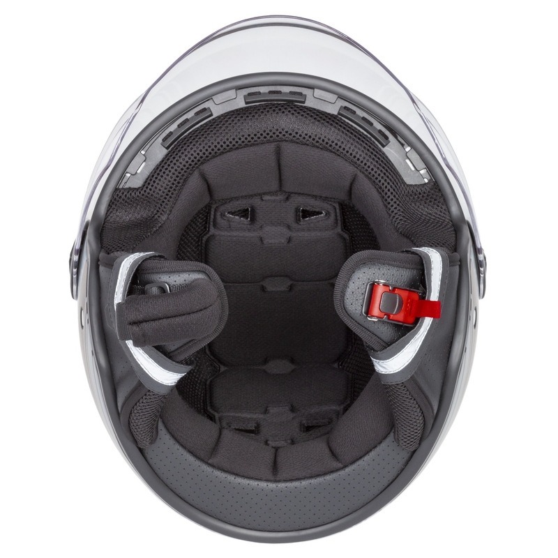 Otwarty kask motocyklowy Cassida Handy czarno-szary
