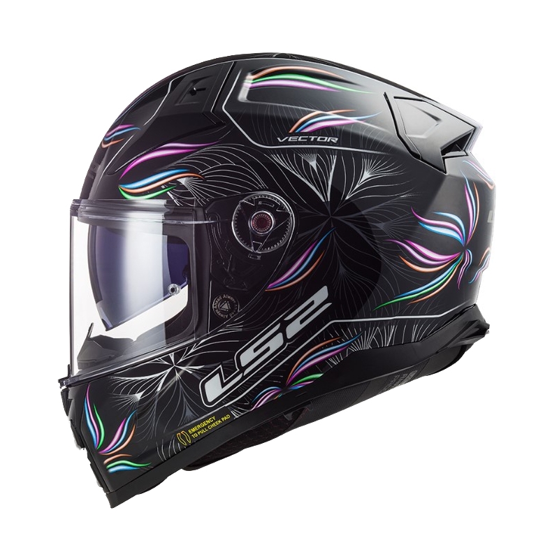 Całka kask motocyklowy LS2 FF811 Vector II Tropical biały i czarny