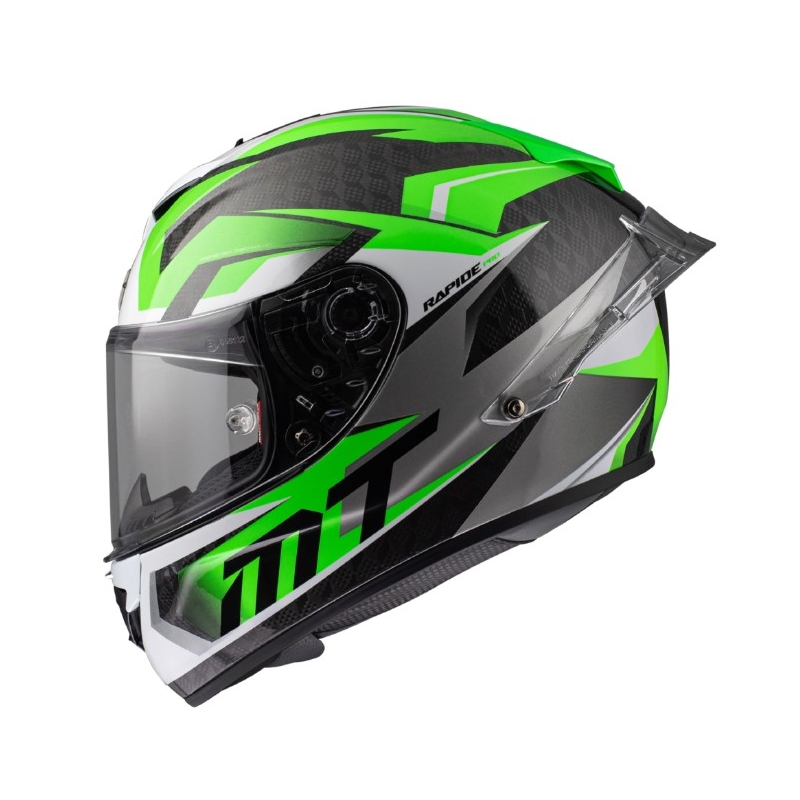 Sprzedam kask motocyklowy integralny MT Rapide Pro Fugaz A6 czarno-szaro-biało-zielony wyprzedaż