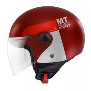 MT Street Inboard C5 Otwarty kask motocyklowy czerwony