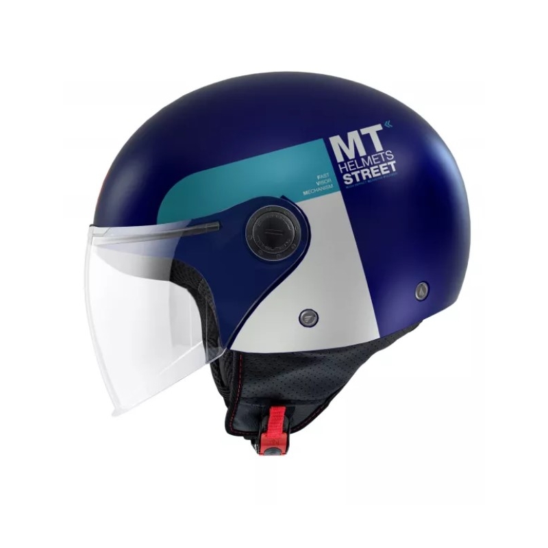 MT Street Inboard C7 otwarty kask motocyklowy niebieski