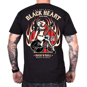 Męska koszula Black Heart Pin Up Flames