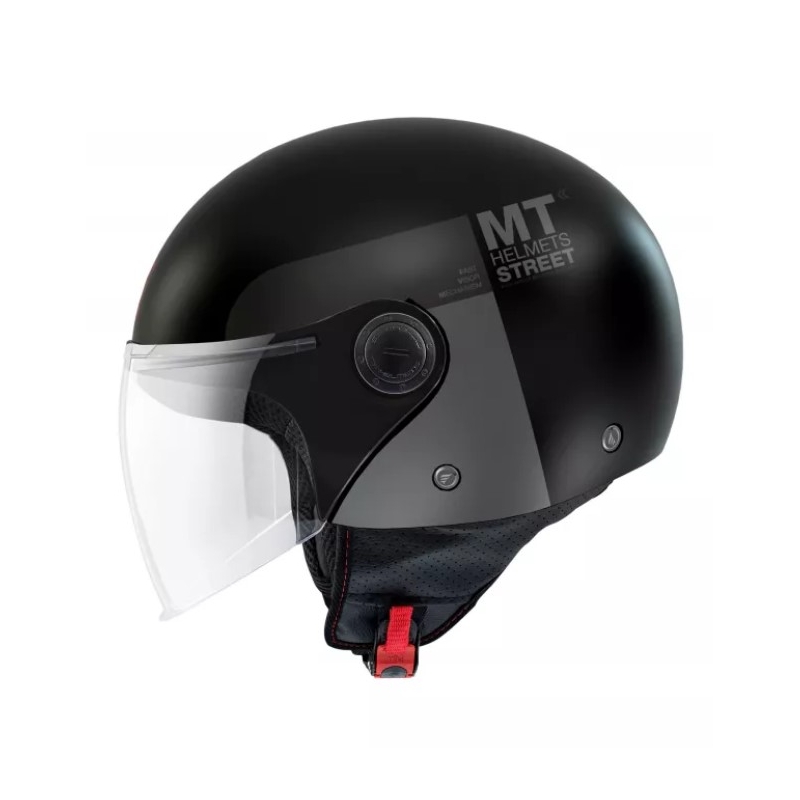MT Street Inboard D2 Otwarty kask motocyklowy czarno-szary wyprzedaż