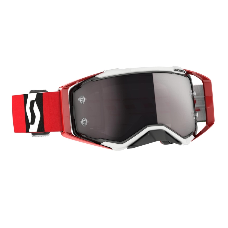 Gogle motocrossowe SCOTT Prospect CH czerwono-czarno-srebrne