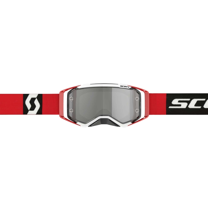 Gogle motocrossowe SCOTT Prospect CH czerwono-czarno-srebrne