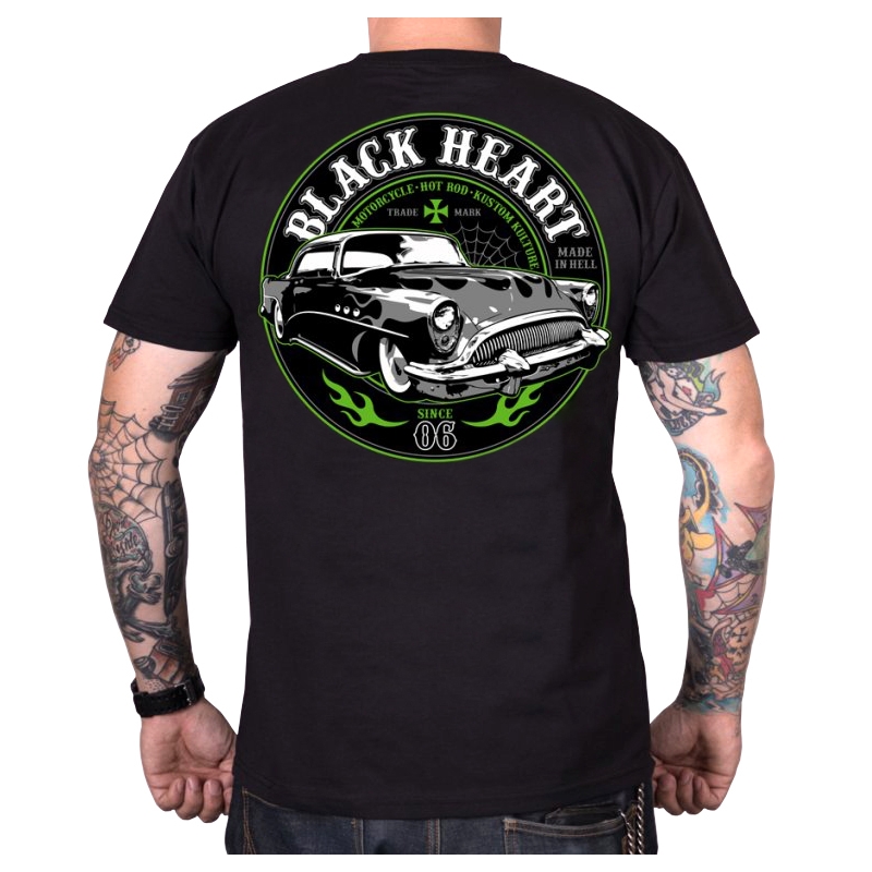 Męska koszulka Black Heart Monster czarna