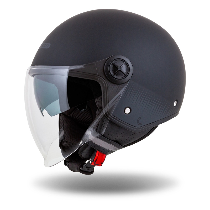 Kask motocyklowy otwarty Cassida Handy Plus czarny-szary