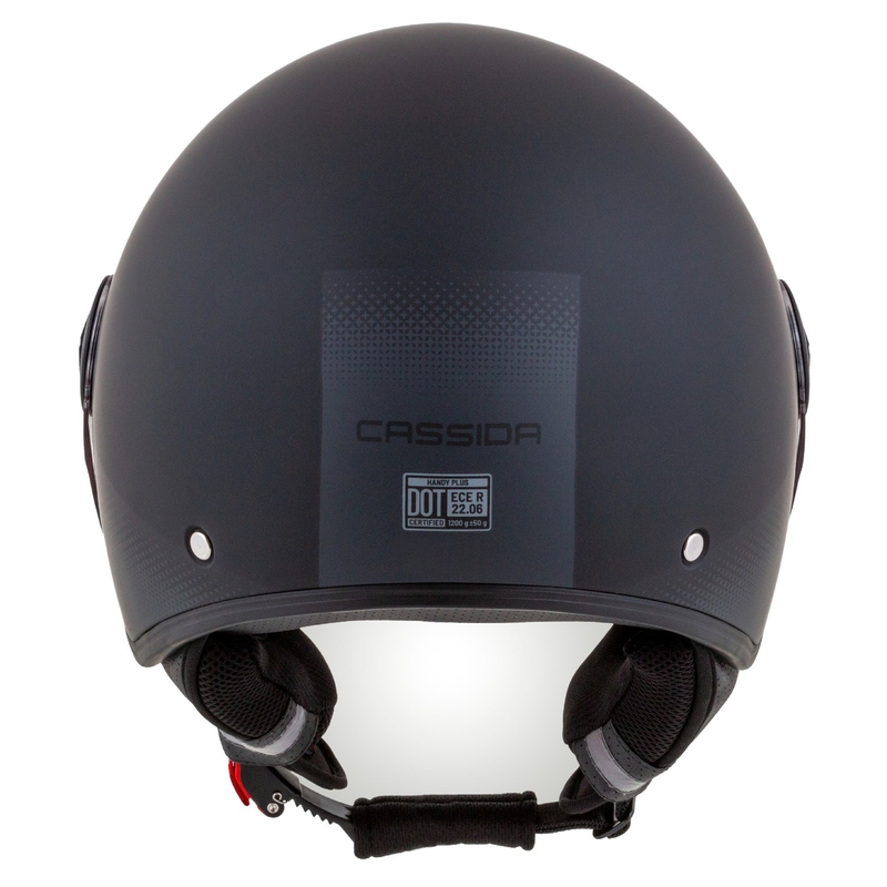 Kask motocyklowy otwarty Cassida Handy Plus czarny-szary