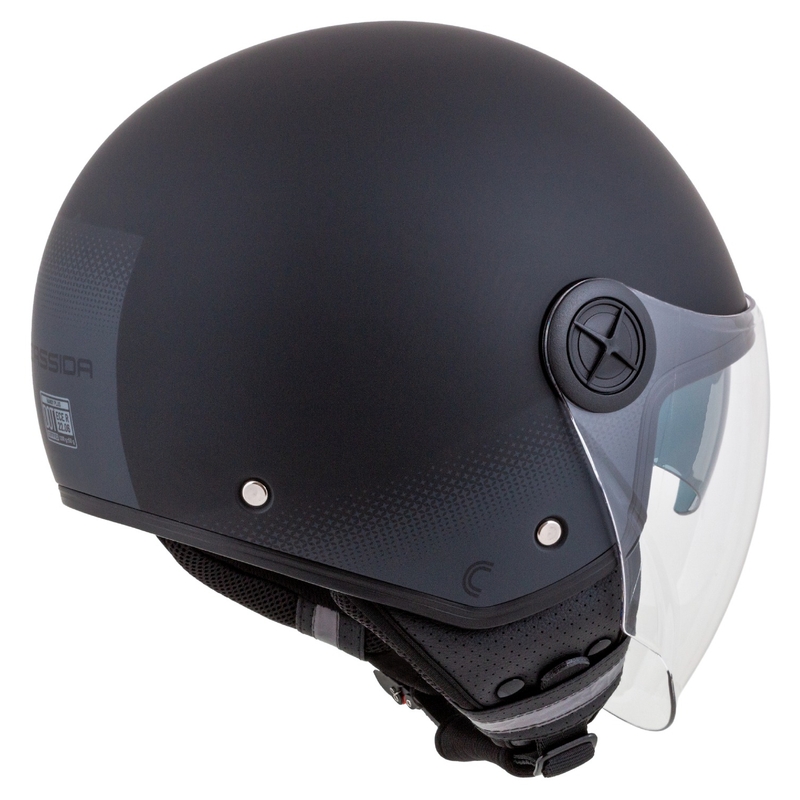 Kask motocyklowy otwarty Cassida Handy Plus czarny-szary