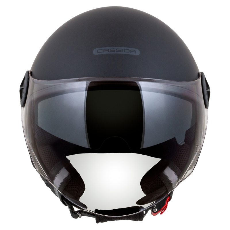 Kask motocyklowy otwarty Cassida Handy Plus czarny-szary