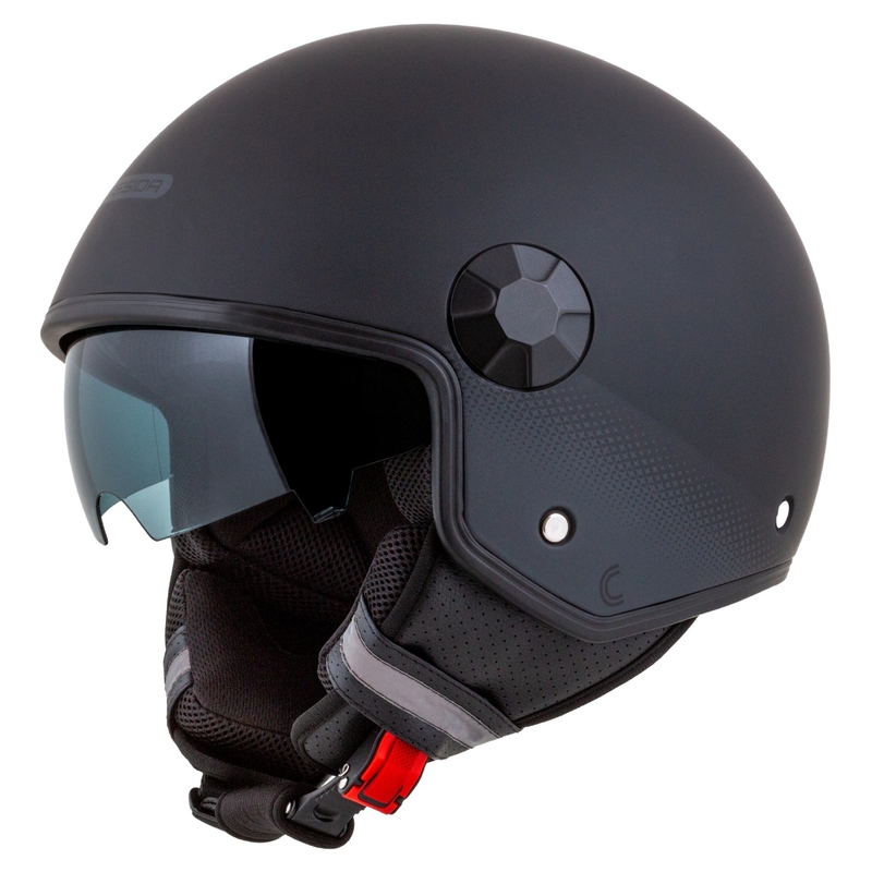 Kask motocyklowy otwarty Cassida Handy Plus czarny-szary
