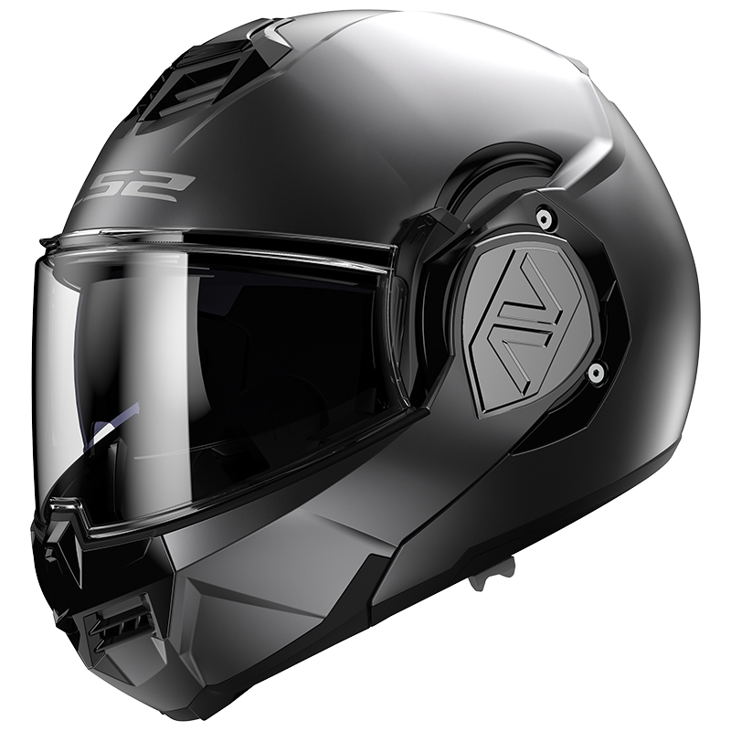 LS2 FF906 Advant Solid titanium matt flip-up kask motocyklowy