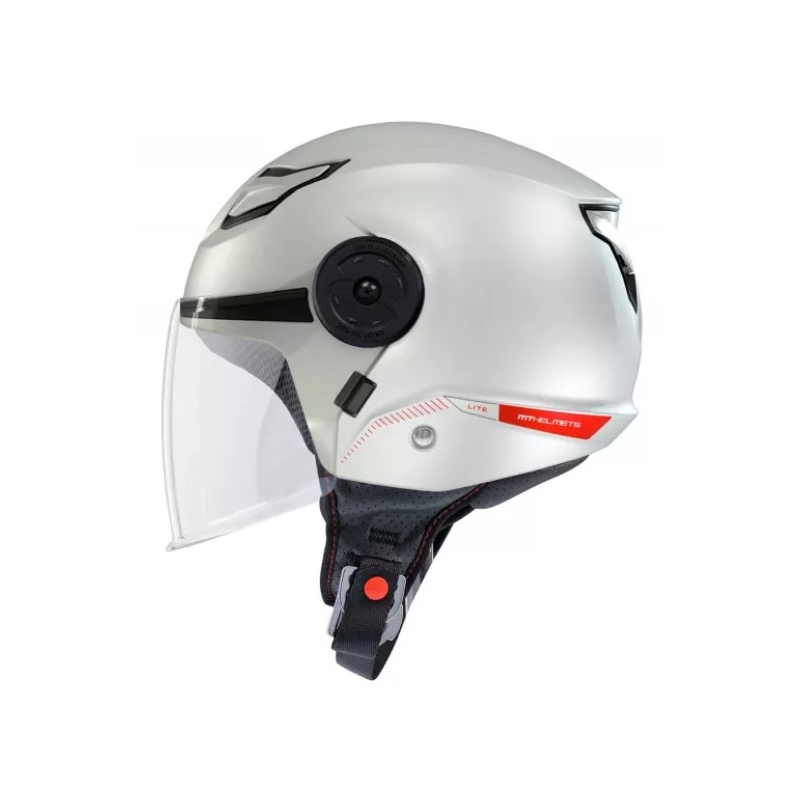 MT Lite Solid White otwarty kask motocyklowy dla dzieci