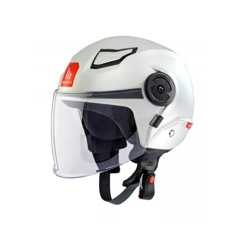 MT Lite Solid White otwarty kask motocyklowy dla dzieci