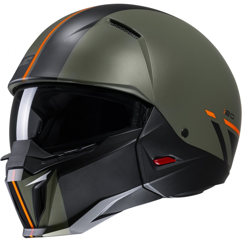 Kask otwarty HJC i20 Batol MC4SF pomarańczowo-czarno-zielony wyprzedaż