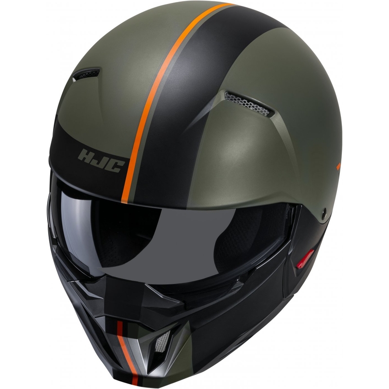 Kask otwarty HJC i20 Batol MC4SF pomarańczowo-czarno-zielony wyprzedaż