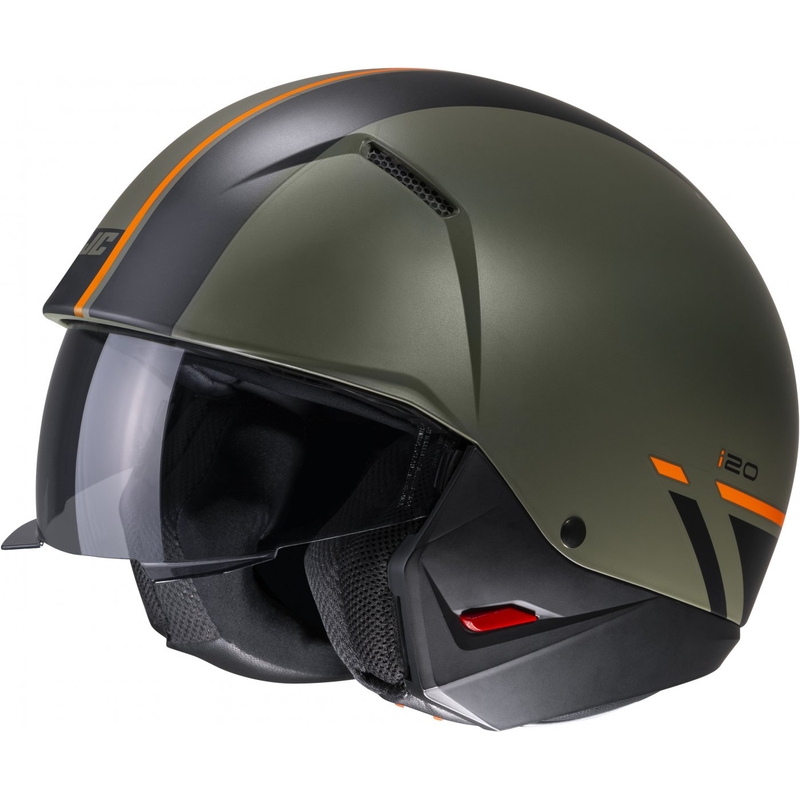 Kask otwarty HJC i20 Batol MC4SF pomarańczowo-czarno-zielony wyprzedaż
